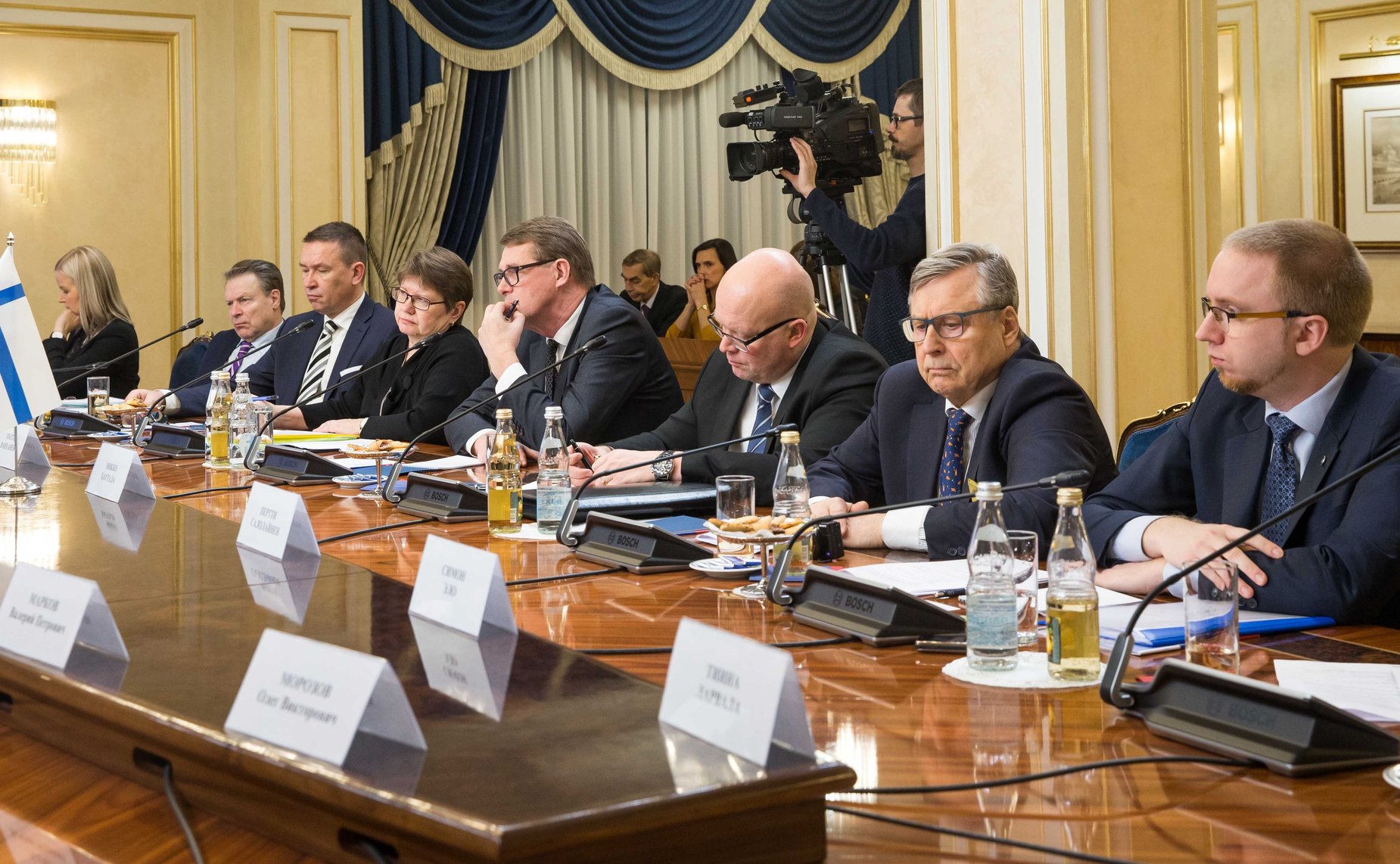 Встреча c делегацией Комитета по международным делам парламента Финляндии во главе с председателем комитета Матти Ванханеном