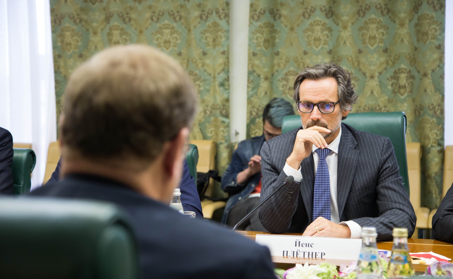 Встреча Константина Косачева с Начальником политического департамента Министерства иностранных дел Германии Йенсем Плётнером