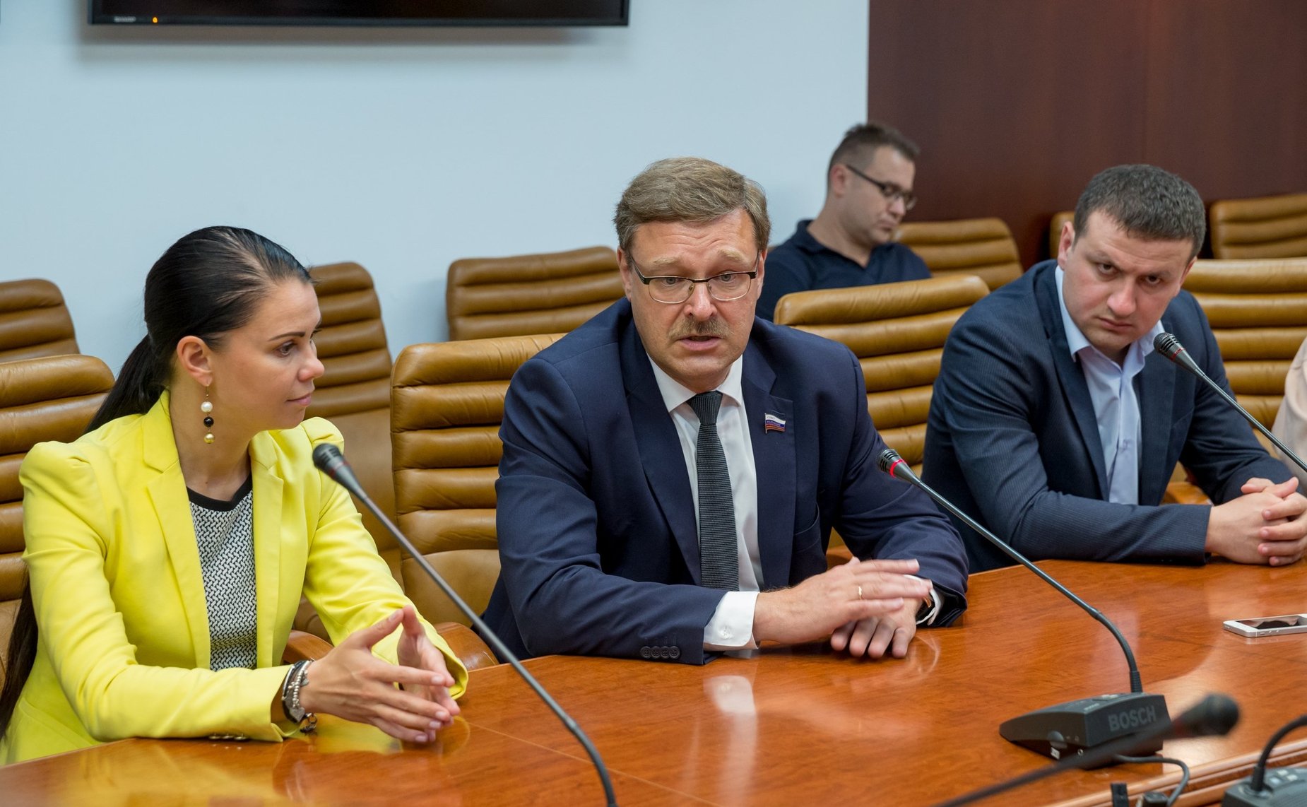 Встреча председателя Комитета СФ по международным делам Константина Косачева с журналистами ведущих СМИ Абхазии и Южной Осетии