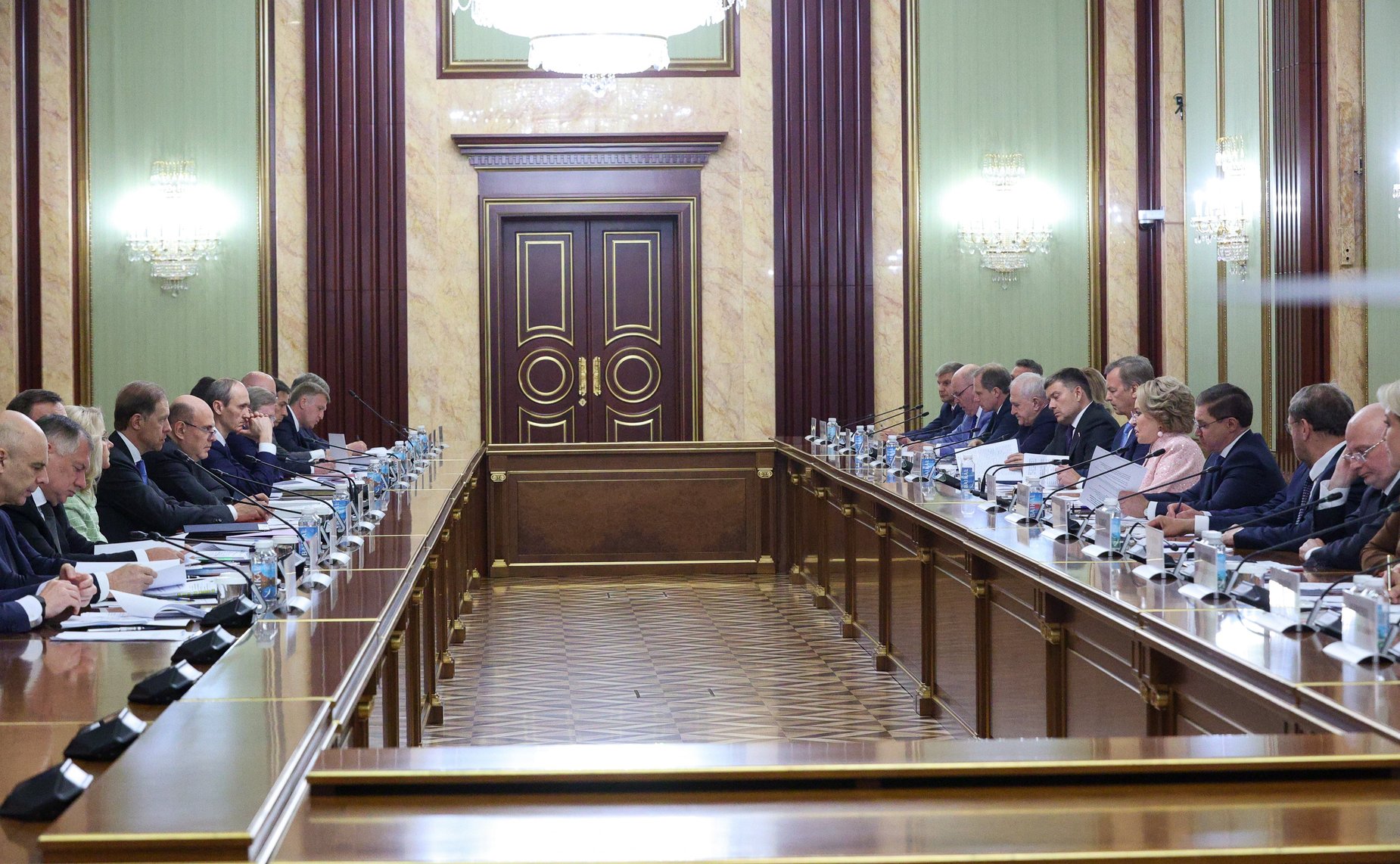 Встреча Председателя Правительства РФ Михаила Мишустина с членами Совета палаты