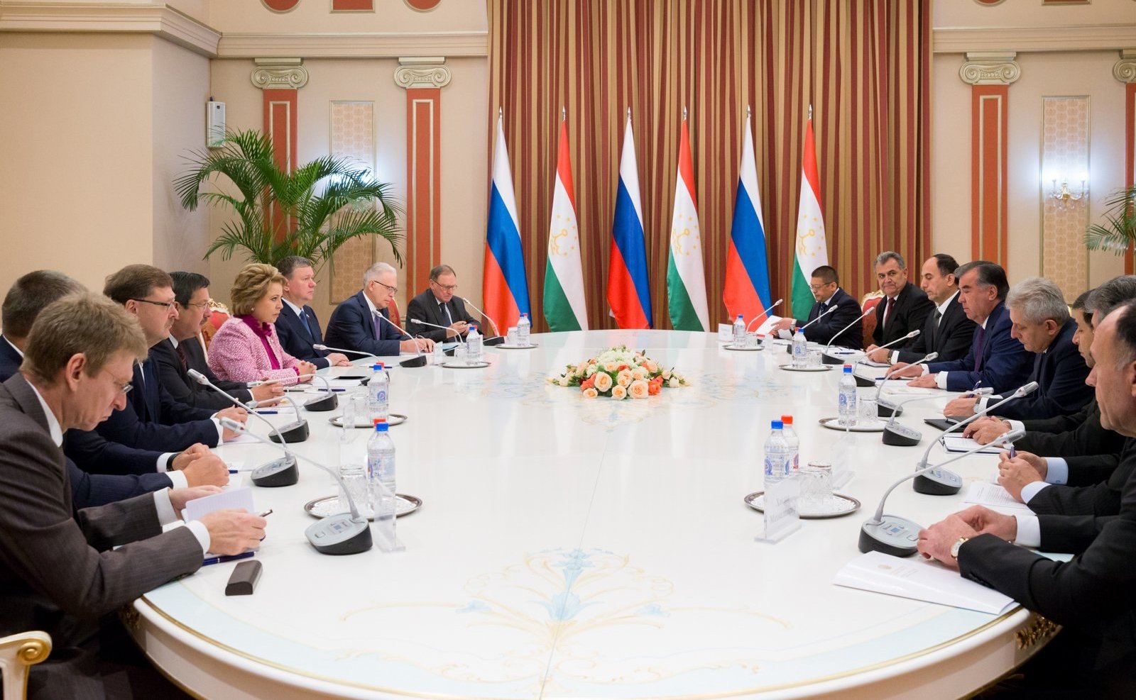 Встреча В. Матвиенко с Президентом Республики Таджикистан Эмомали Рахмоном