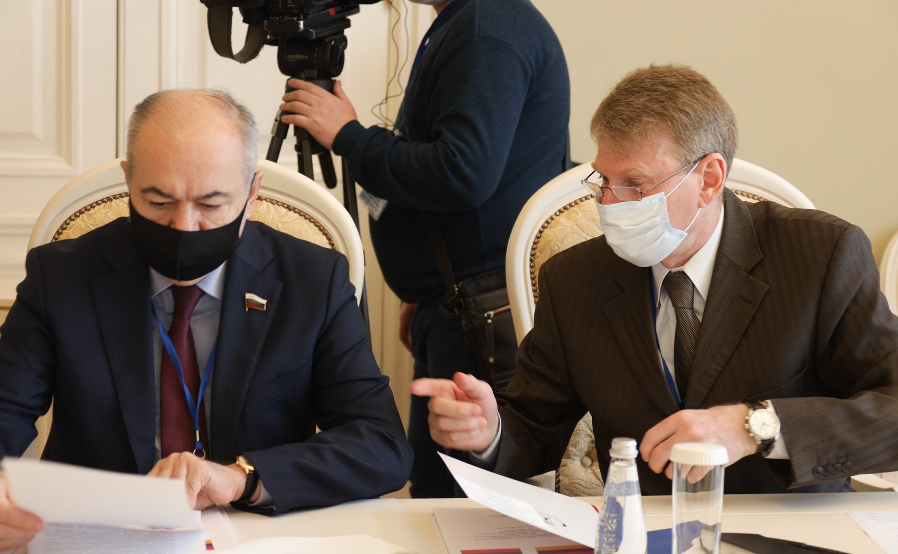 Встреча Председателя Совета МПА СНГ, Председателя СФ Валентины Матвиенко с Председателем Национального Собрания Республики Армения Араратом Самвеловичем Мирзояном