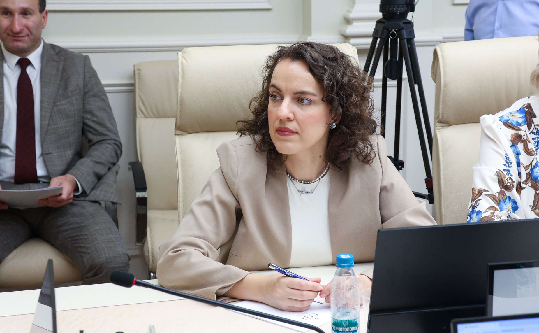 Встреча Андрея Денисова с делегацией молодых общественных и политических деятелей стран Латинской Америки в рамках программы публичной дипломатии Hablemos con Rusia («Поговорим с Россией»)