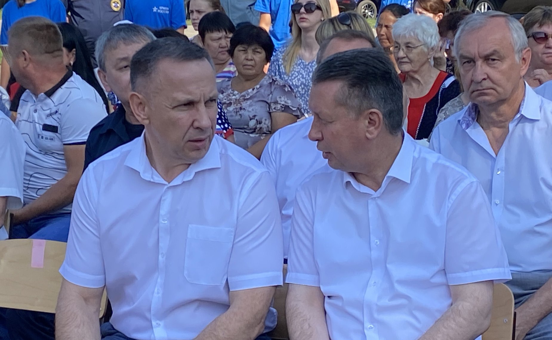 Олег Алексеев принял участие в открытии опорного поста противопожарной службы в селе Безымянное