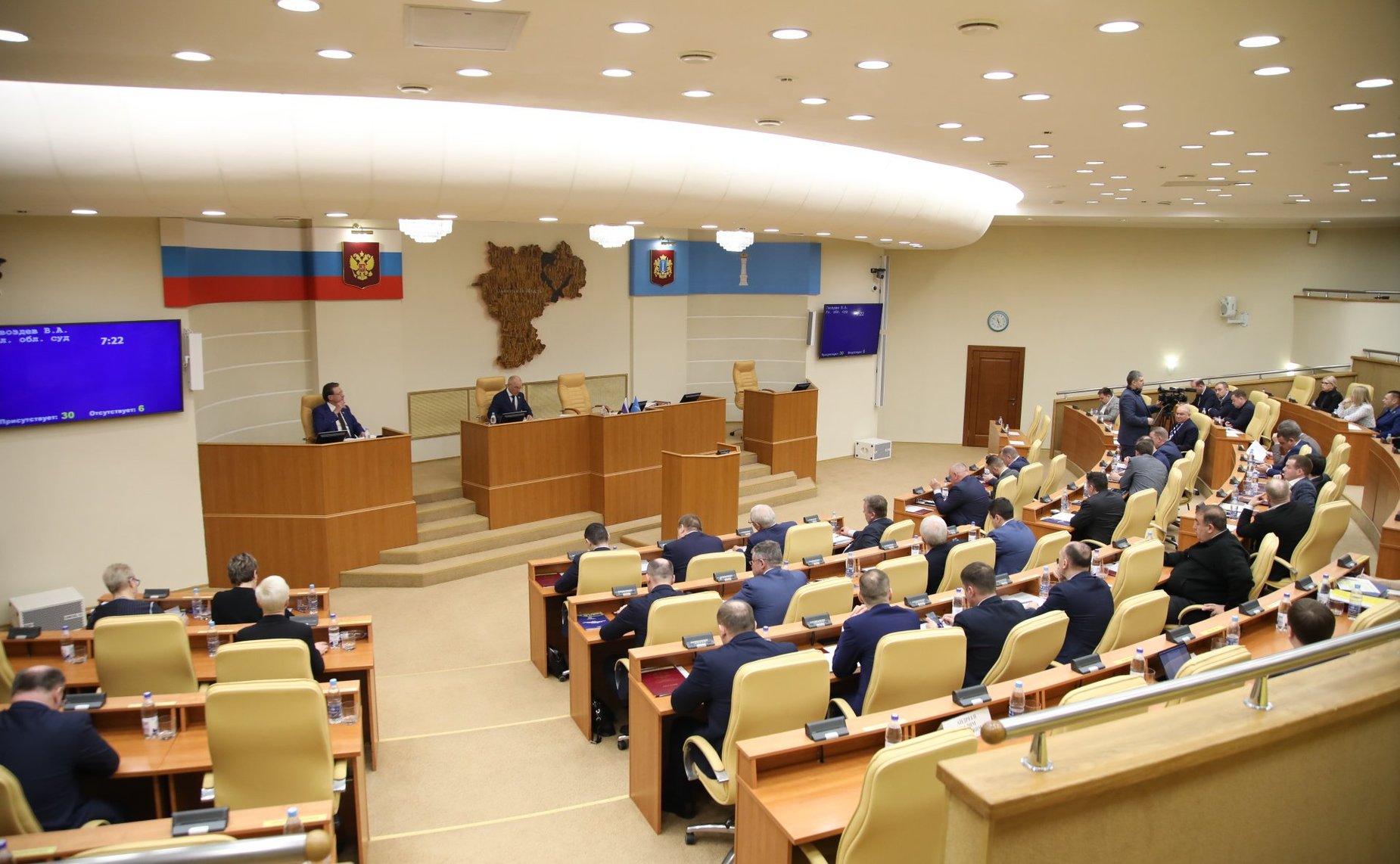 Сергей Рябухин в ходе рабочей поездки в регион принял участие в работе 69 заседания Законодательного Собрания Ульяновской области шестого созыва