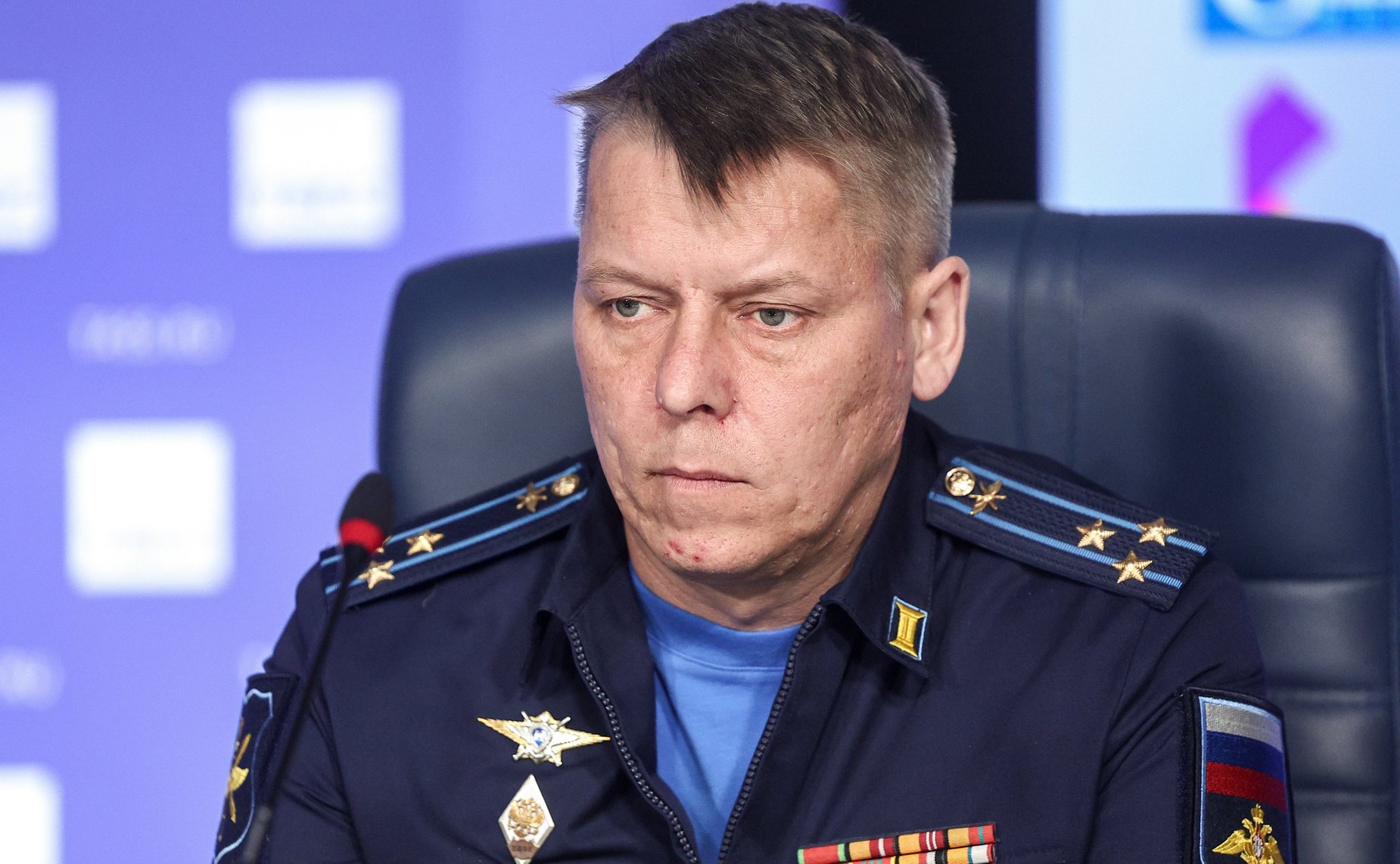 Пресс-конференция, посвященная подведению итогов V Авиационного-космического кубка по хоккею с шайбой имени Героя России, заслуженного летчика-испытателя РФ Сергея Богдана