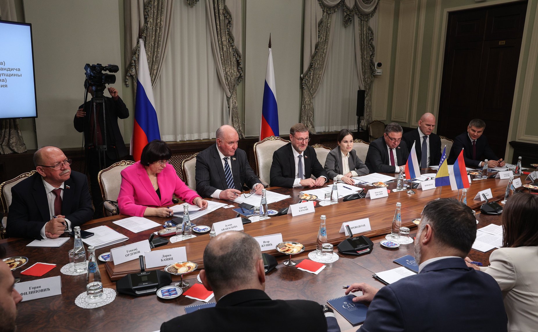Константин Косачев провел встречу с Председателем Народной скупщины Республики Сербской (Босния и Герцеговина) Ненадом Стевандичем