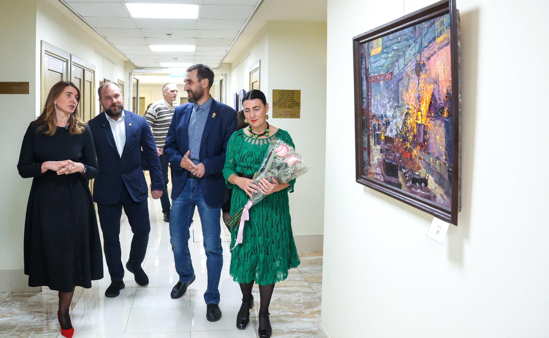 Открытие в Совете Федерации выставки индустриальных пейзажей, посвященной Дню машиностроителя