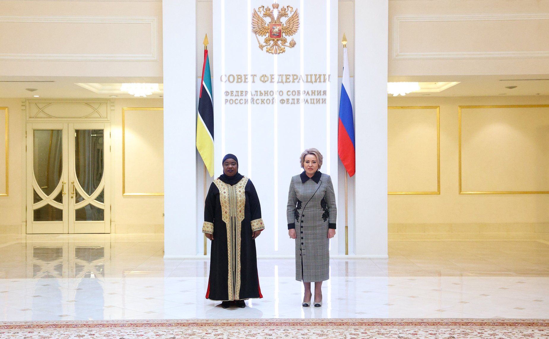 Встреча Председателя Совета Федерации Валентины Матвиенко с Председателем Ассамблеи Республики Мозамбик Маргаридой Адамужи Талапой