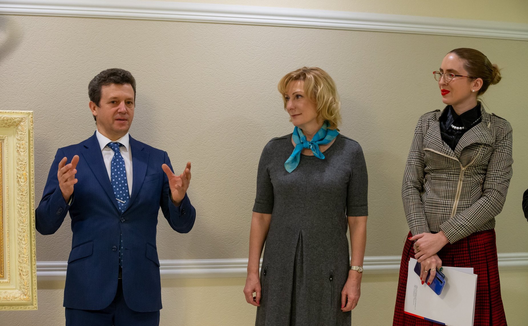 Открытие выставки художника Александра Фомина «Москва — сердце России» в Совете Федерации