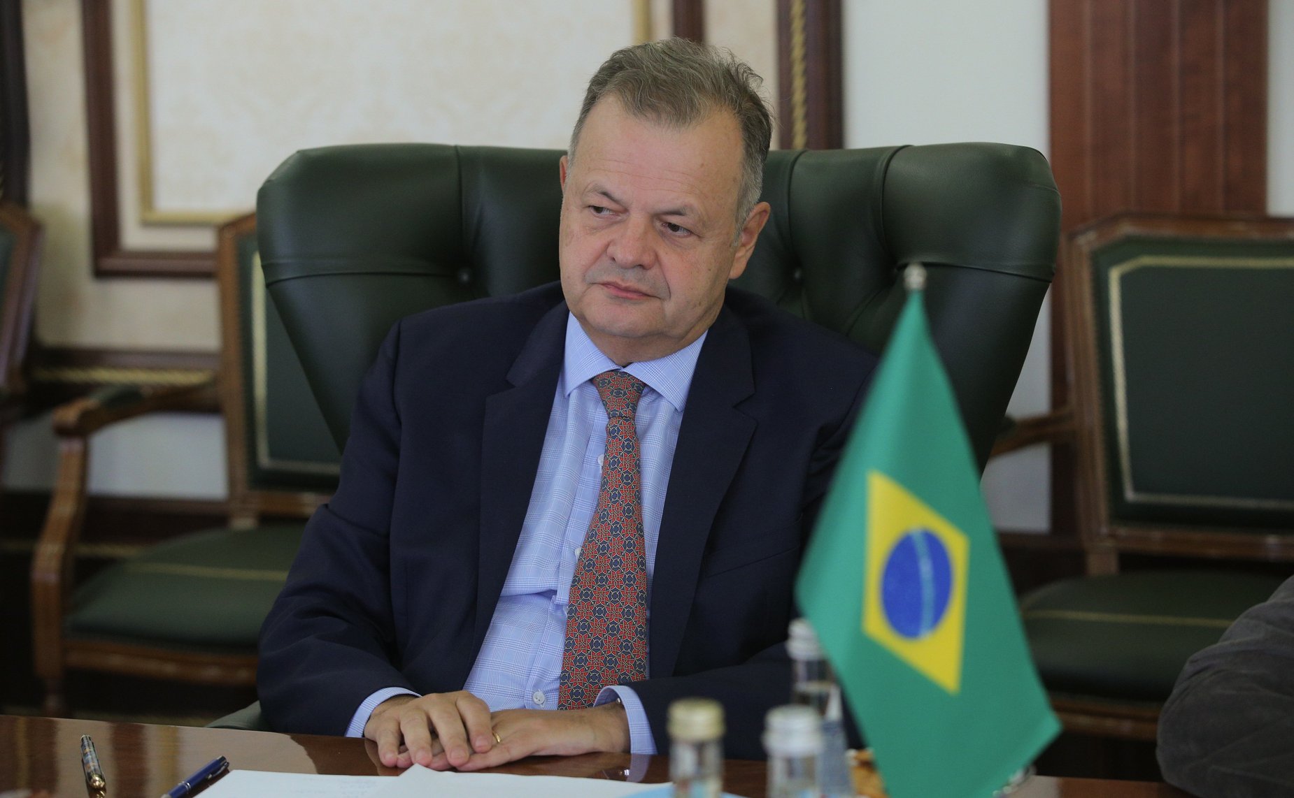 Встреча председателя Комитета СФ по международным делам Григория Карасина с Чрезвычайным и Полномочным Послом Федеративной Республики Бразилии в РФ