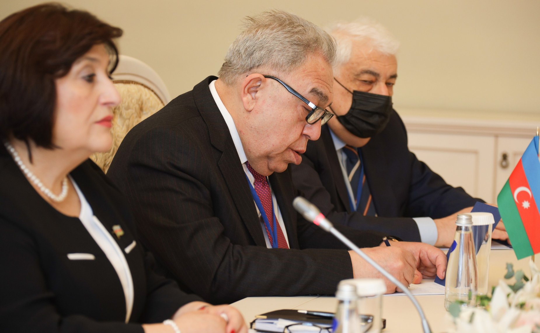 Встреча Председателя Совета МПА СНГ, Председателя СФ Валентины Матвиенко с Председателем Милли Меджлиса Азербайджанской Республики Сахибой Гафаровой