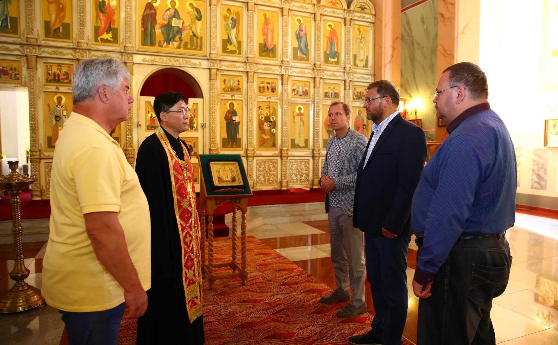 Посещение Храма Святой Живоначальной Троицы в Пхеньяне