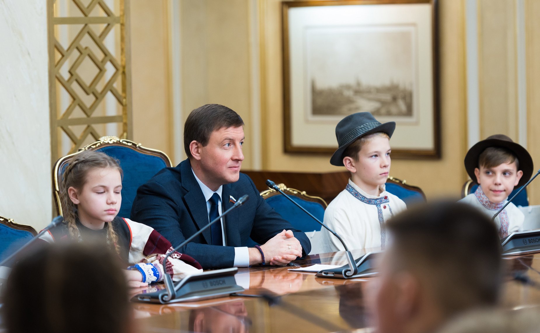 Встреча сенаторов с детьми-победителями Международного культурно-образовательного проекта «Таланты Арктики. Дети»