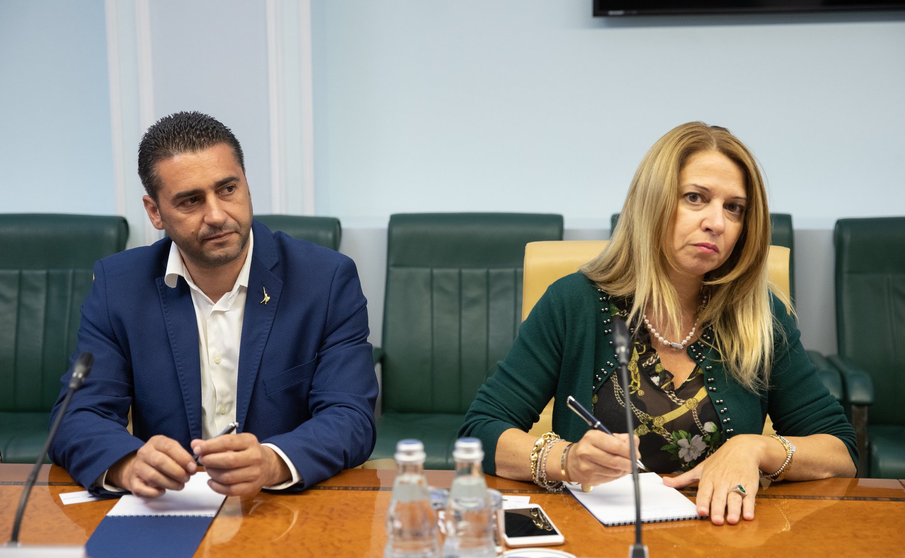 Встреча Юрия Волкова с министром туризма и торговли, представителем президента Сардинии (Итальянская Республика) Джанни Кессой