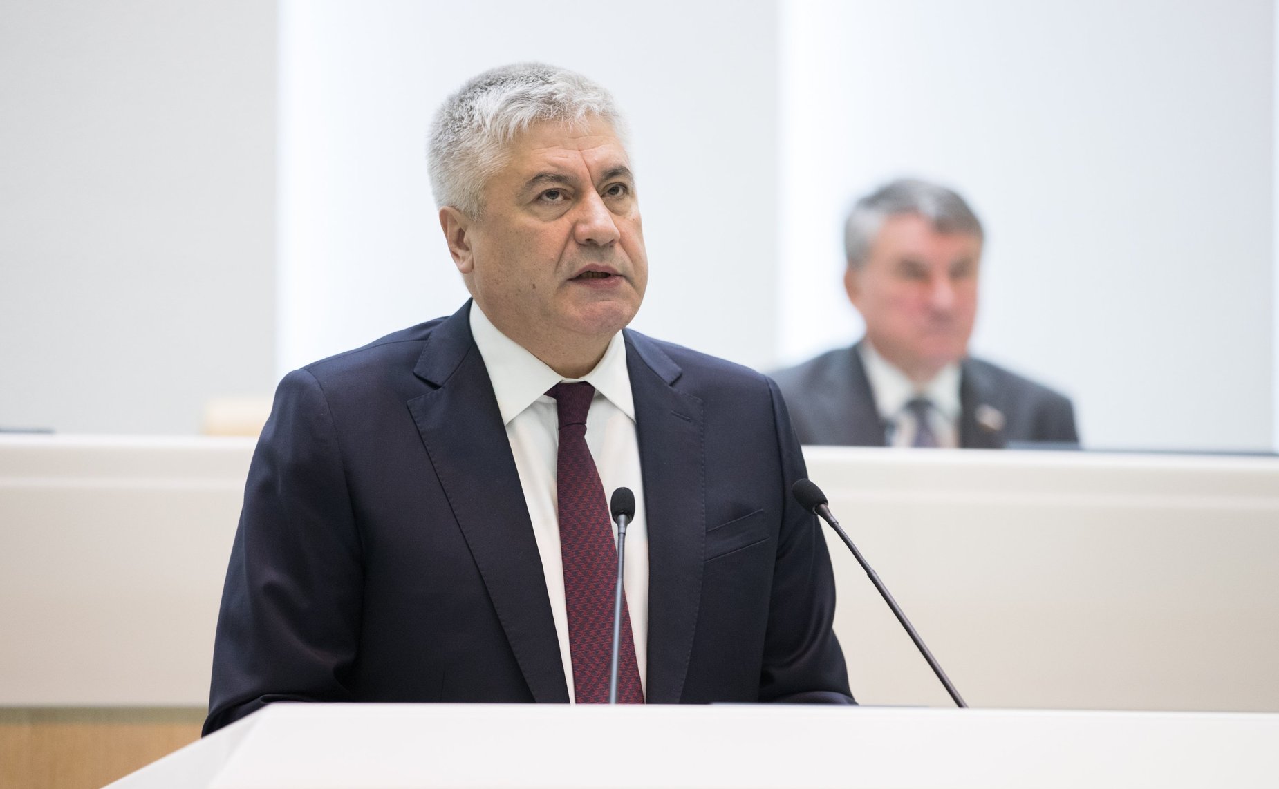 Министр МВД РФ В. Колокольцев