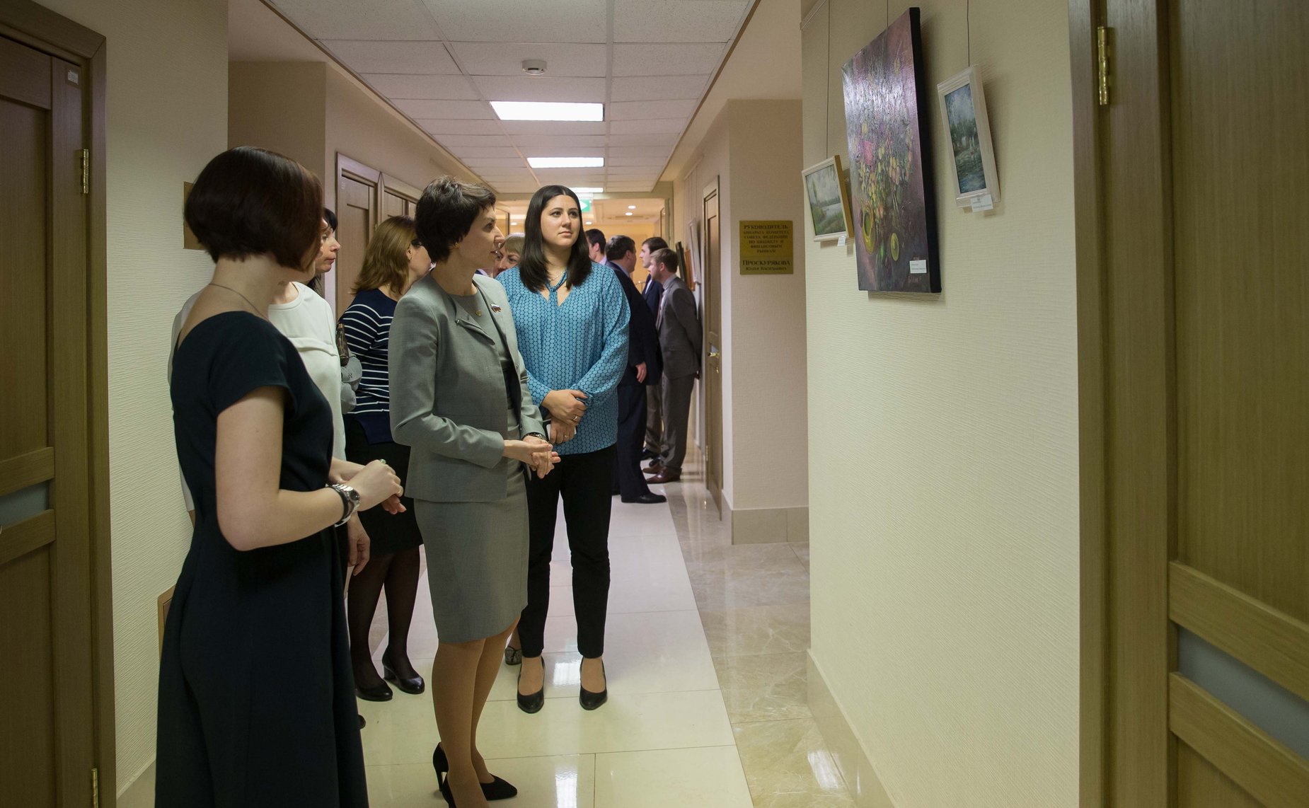 Татьяна Лебедева приняла участие в открытии выставки живописных работ в Совете Федерации