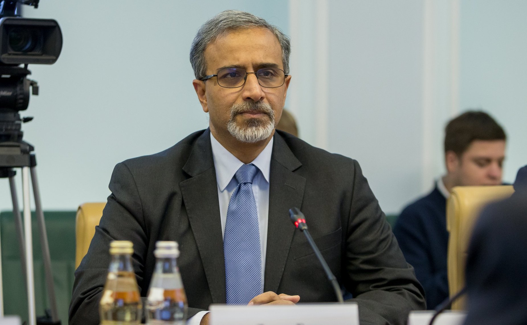 Встреча Константина Косачева с Чрезвычайным и Полномочным Послом Индии в РФ Датла Бала Венкатеш Вармой