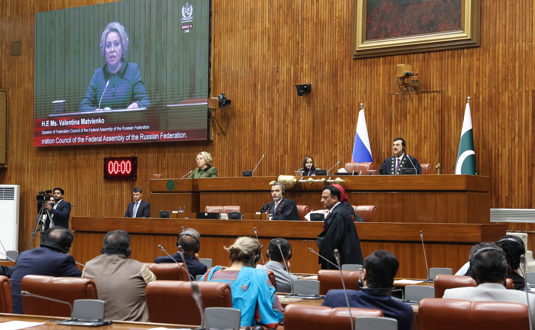 Председатель Совета Федерации Валентина Матвиенко выступила на специальном пленарном заседании Сената Исламской Республики Пакистан