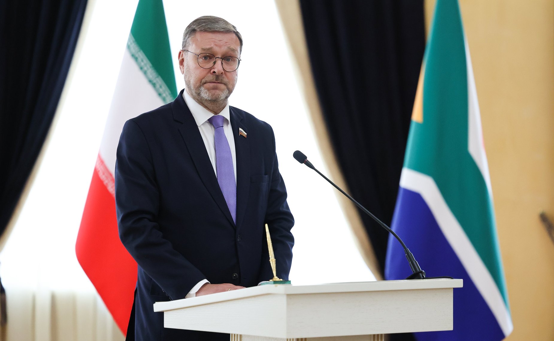 Заместитель Председателя Совета Федерации Константин Косачев выступил на церемонии визирования заявления участников Парламентского движения столиц стран БРИКС