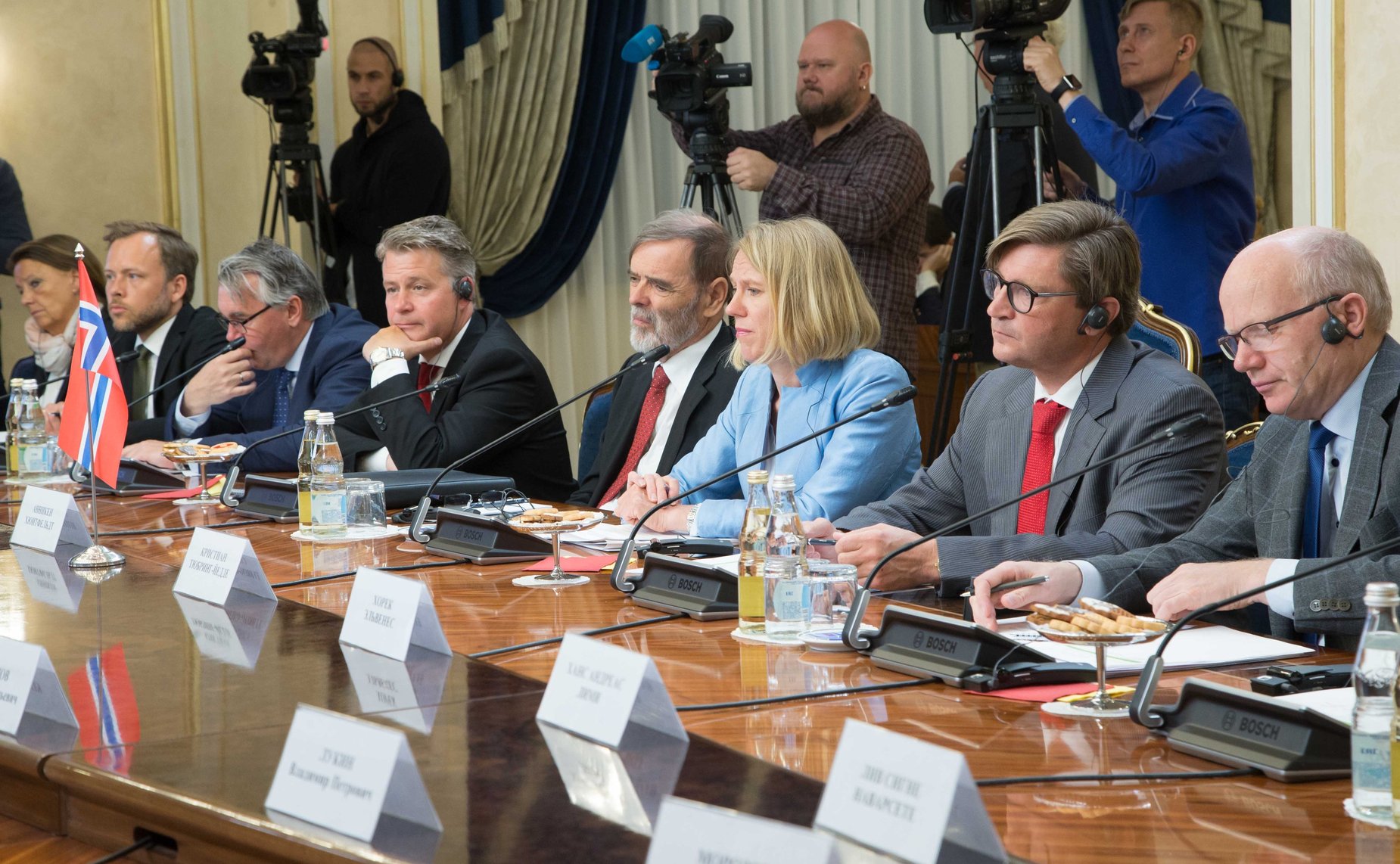 Встреча Константина Косачева с председателем Комитета по вопросам внешней политики и обороны Стортинга Королевства Норвегия Анникен Хюитфельдт