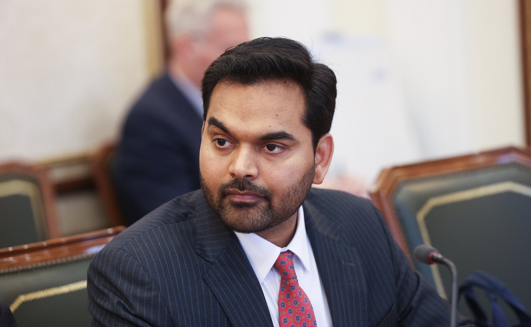 Встреча первого заместителя председателя Комитета СФ по международным делам Андрея Денисова с делегацией Республики Индии во главе с членом Народной палаты парламента Каниможи Карунанидхи