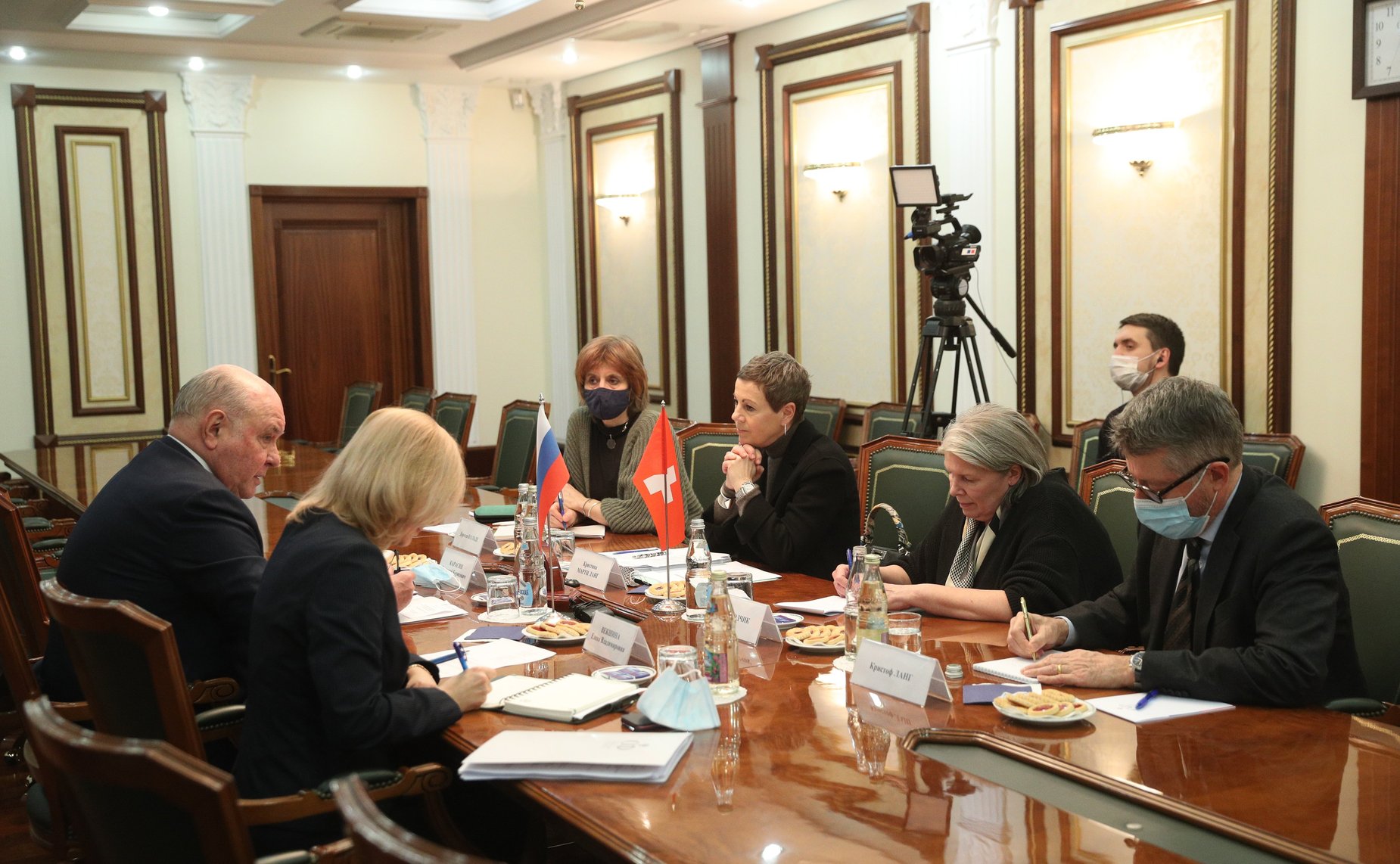 Григорий Карасин провел встречу с Чрезвычайным и Полномочным Послом Швейцарской Конфедерации в РФ Кристиной Марти Ланг