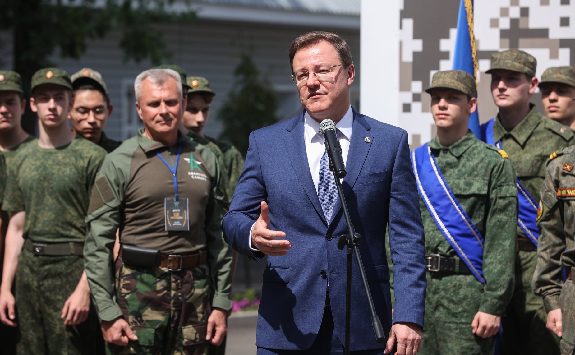 Торжественное открытие первой профильной военно-патриотической смены «Защитники Отечества» в центре военно-патриотического воспитания «Авангард-Самара»