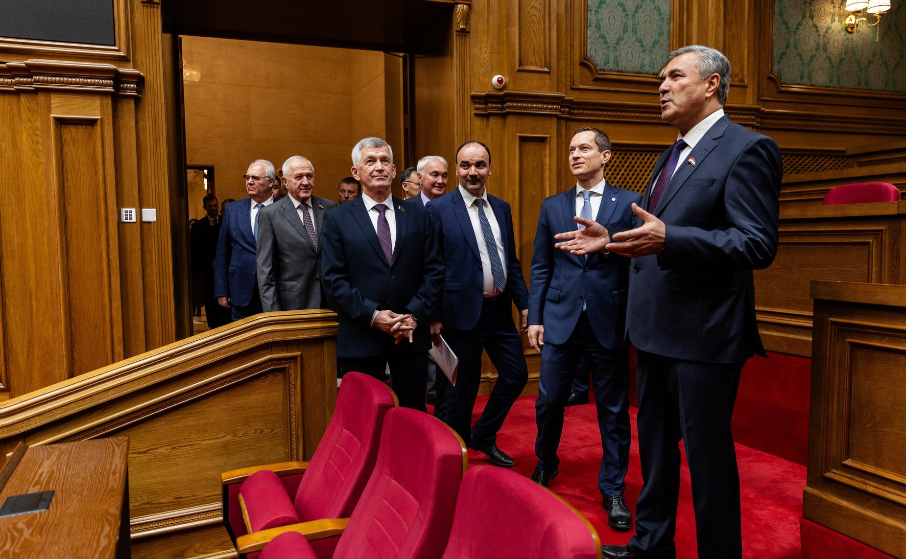 Встреча членов Координационного совещания с руководством Маджлиси намояндагон Маджлиси Оли Республики Таджикистан