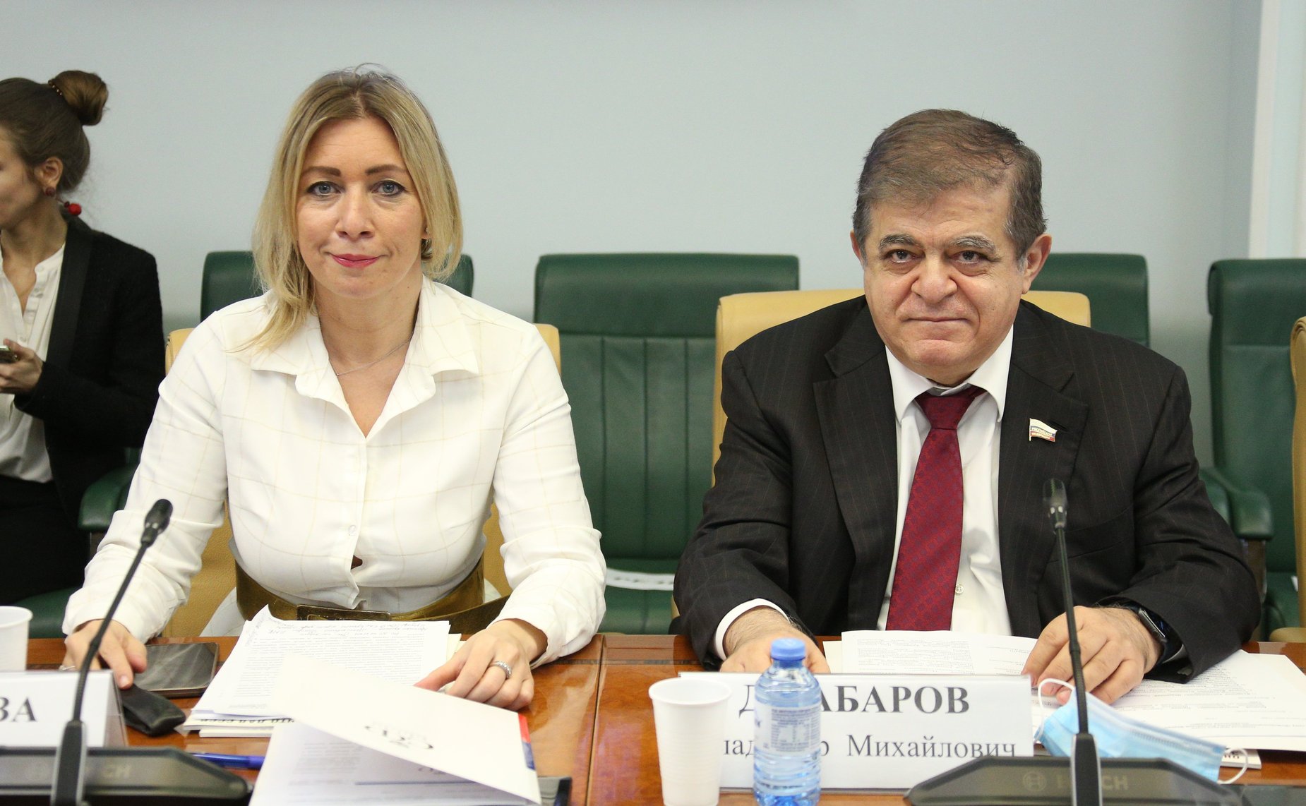 Мария Захарова и Владимир Джабаров