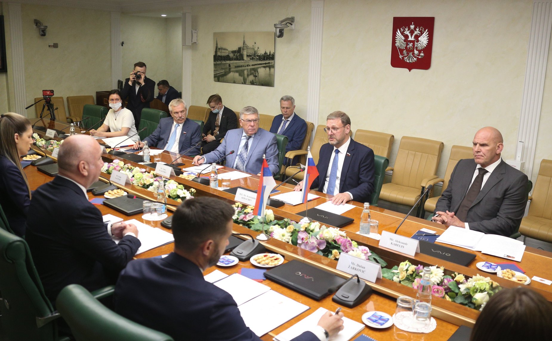 Встреча Константина Косачева с Министром по инновациям и технологическому развитию Республики Сербии