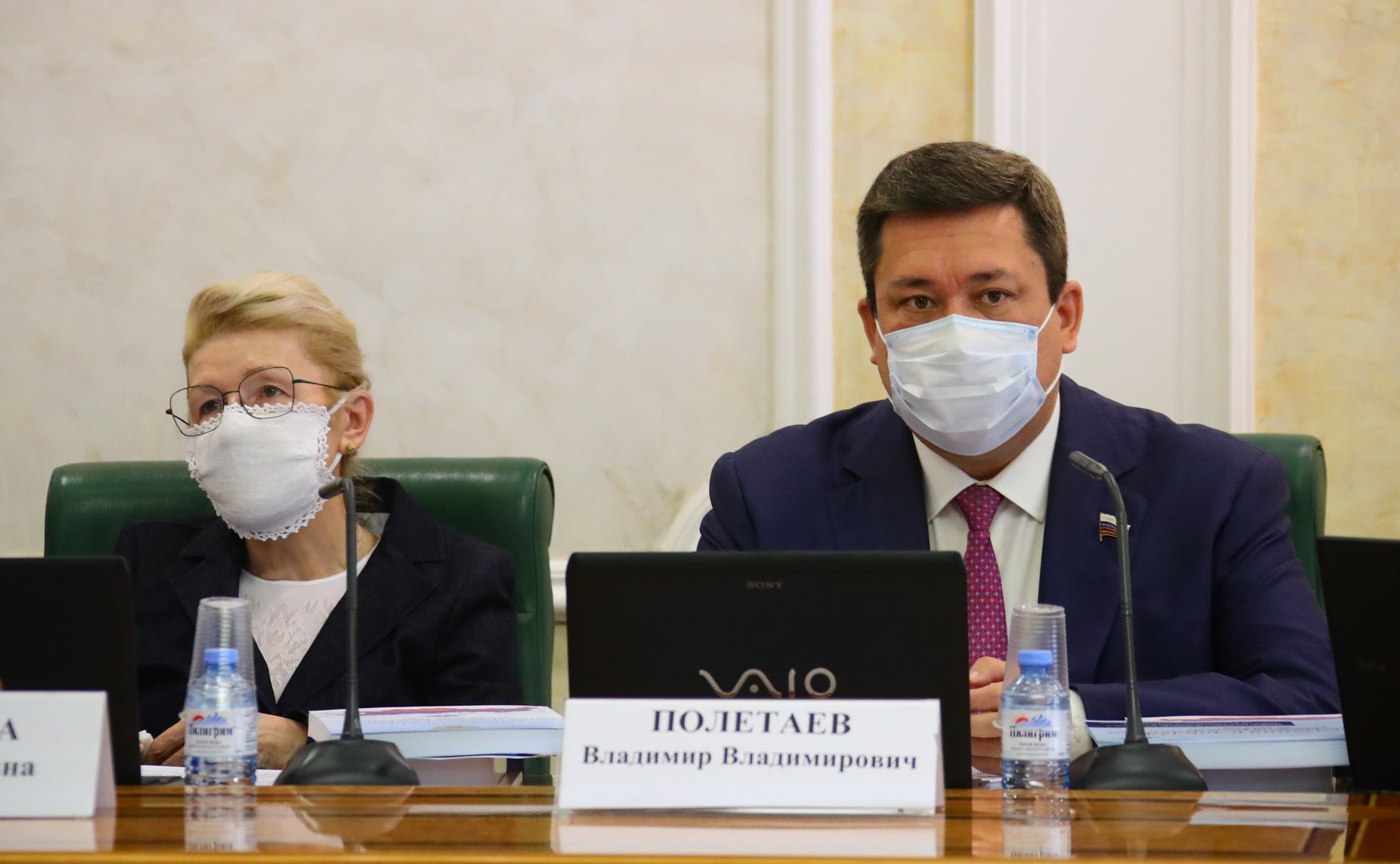 Елена Мизулина и Владимир Полетаев