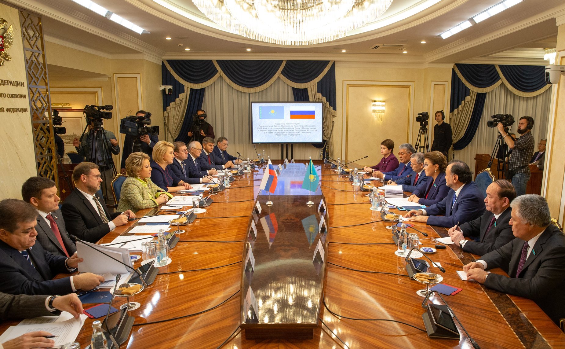 Встреча В. Матвиенко с Председателем Сената Парламента Республики Казахстан Д. Назарбаевой