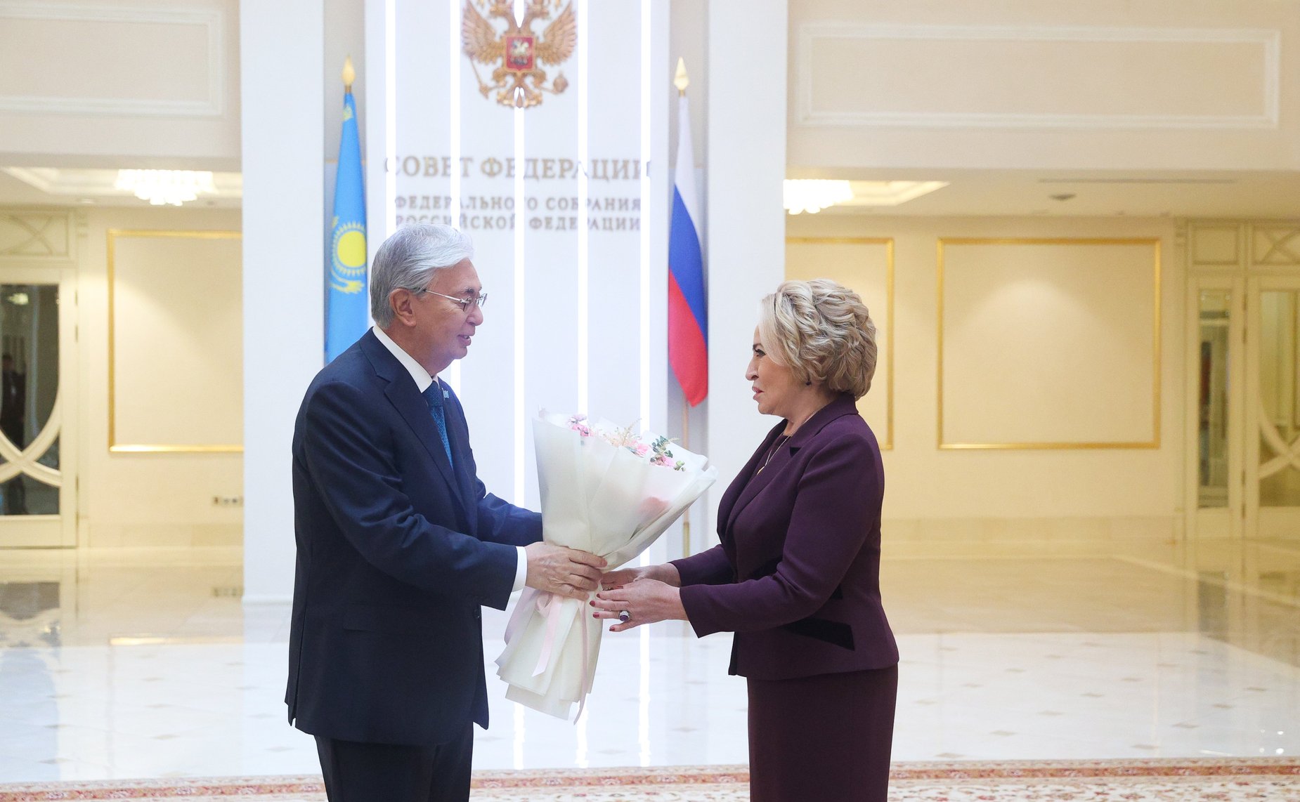 Встреча Председателя Совета Федерации Валентины Матвиенко и Президента Республики Казахстан Касым-Жомарта Токаева