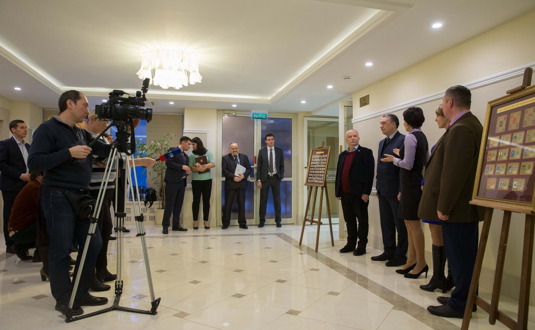 Татьяна Лебедева приняла участие в открытии филателистической выставки в Совете Федерации