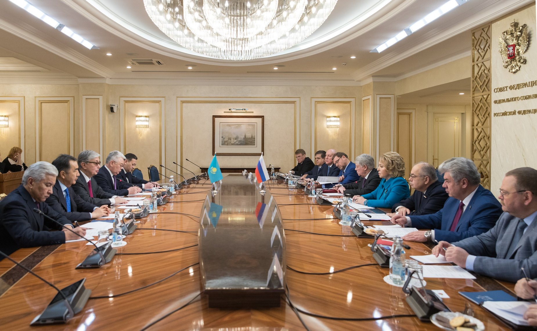 Встреча В. Матвиенко с Президентом Казахстана К.- Ж. Токаевым