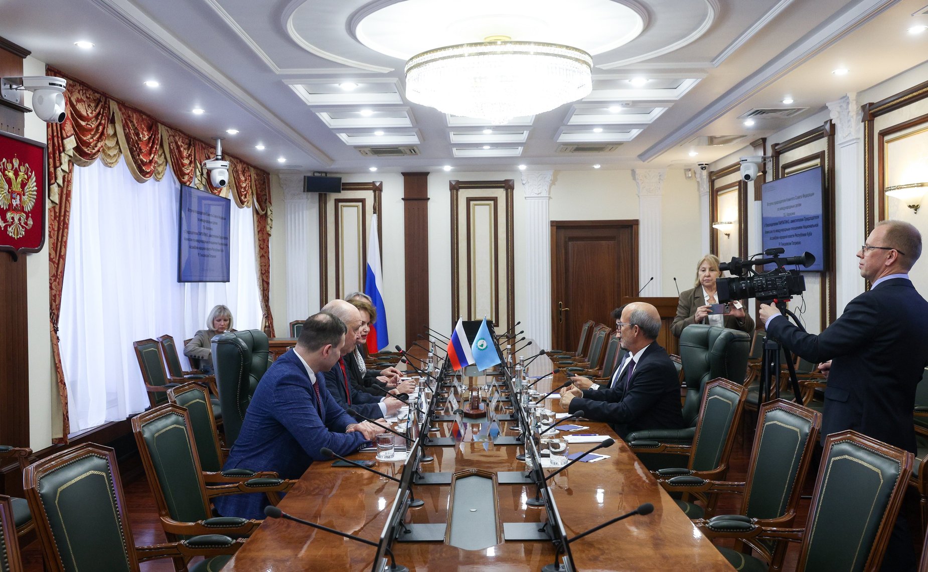 Встреча председателя Комитета Совета Федерации по международным делам Григория Карасина с Председателем Парламента стран Латинской Америки и Карибского бассейна Роландо Мигелем Гонсалесом Патрисио