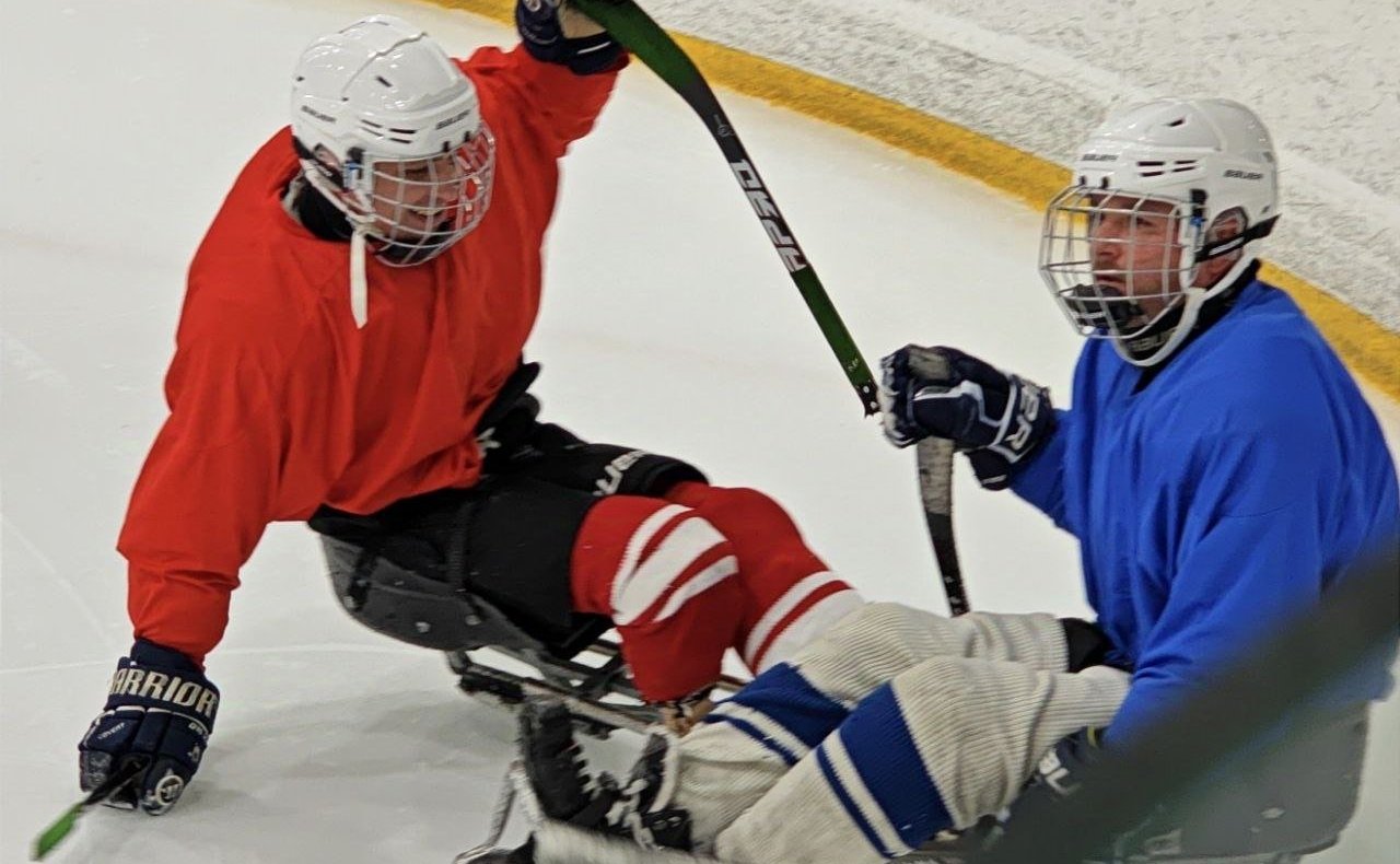 Андрей Хапочкин посетил тренировку сборной Москвы по следж-хоккею