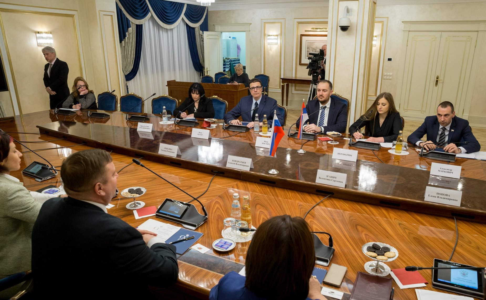 Встреча А. Кондратьева с председателем Комитета Народной скупщины Сербии по вопросом диаспоры и сербов в регионе И. Костичем