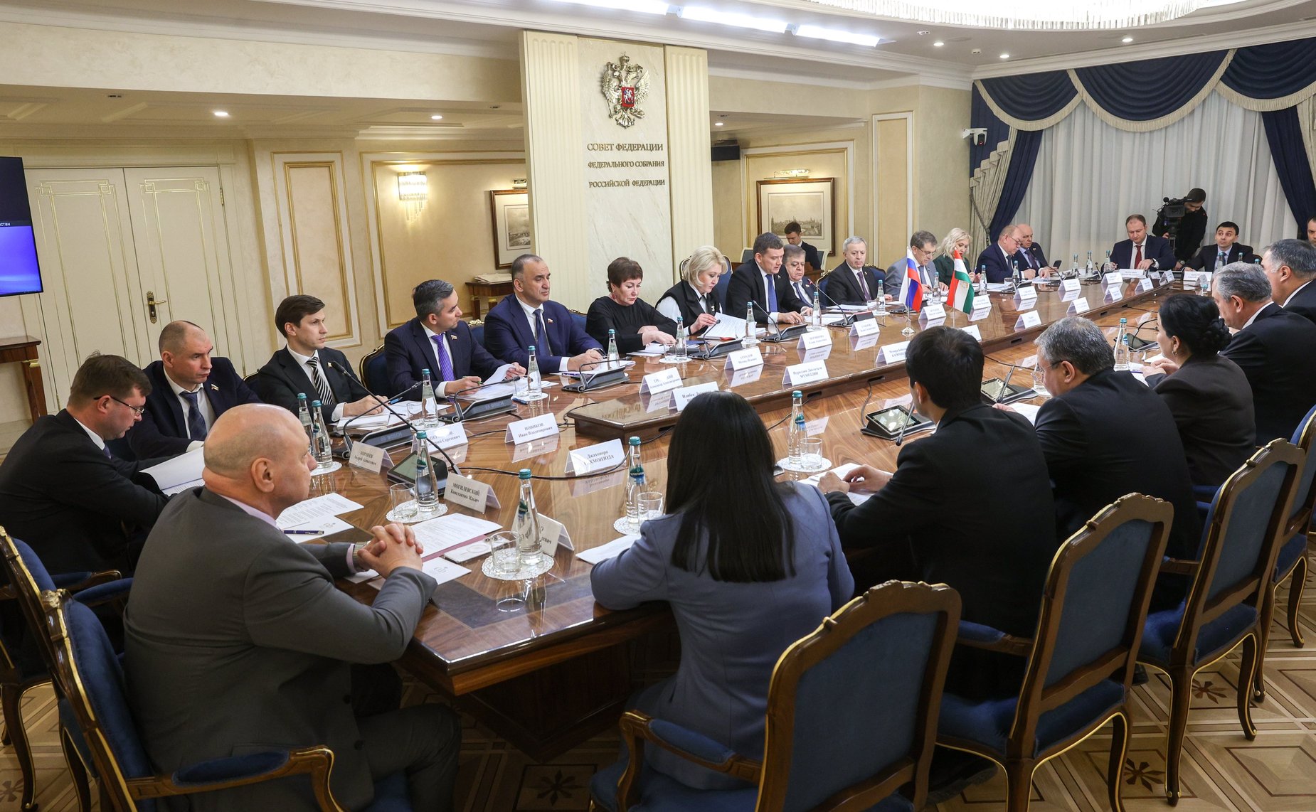 Заседание Комиссии по сотрудничеству Совета Федерации Федерального Собрания Российской Федерации и Маджлиси милли Маджлиси Оли Республики Таджикистан
