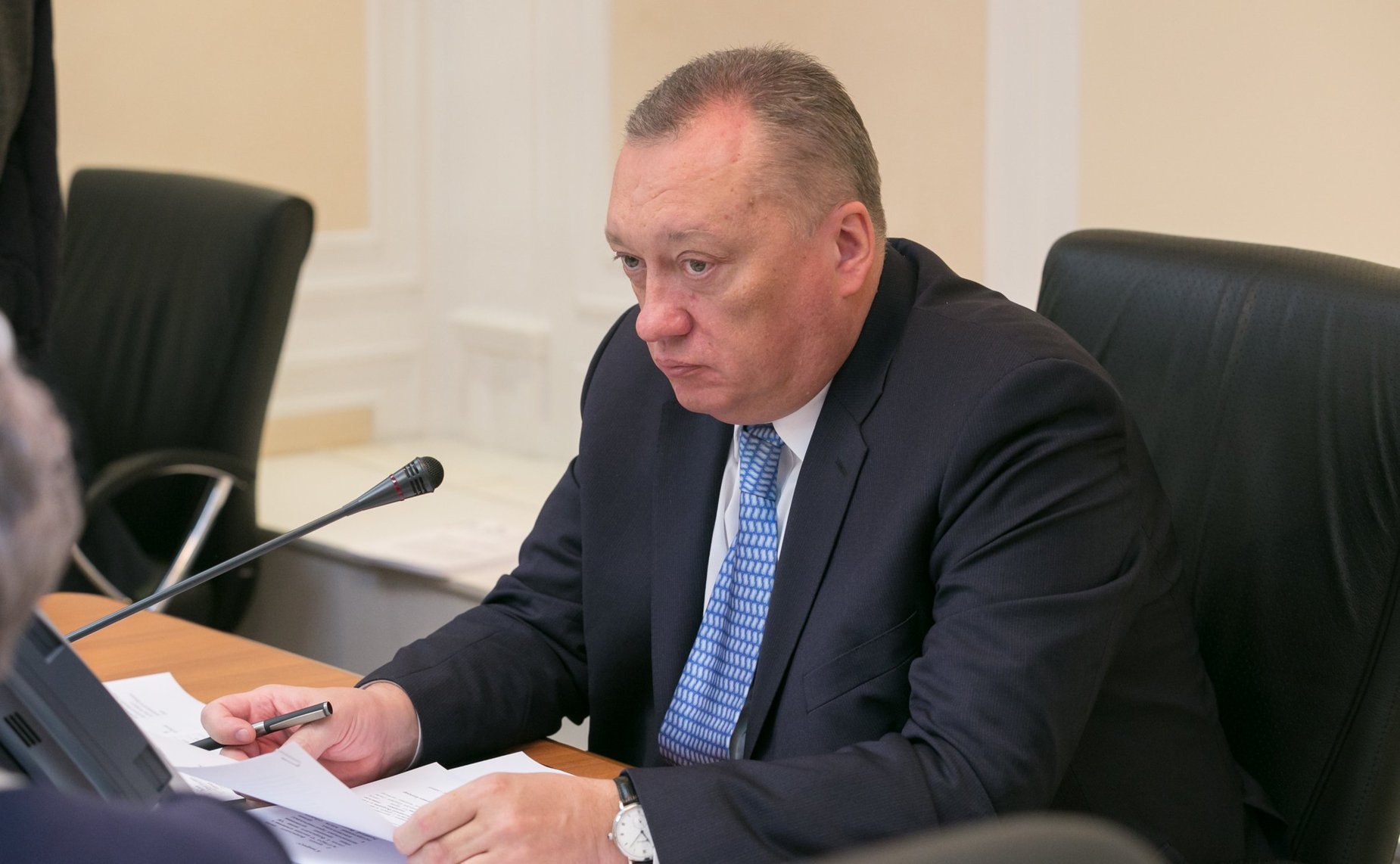 В. Тюльпанов Заседание Комитета Совета Федерации по Регламенту и организации парламентской деятельности