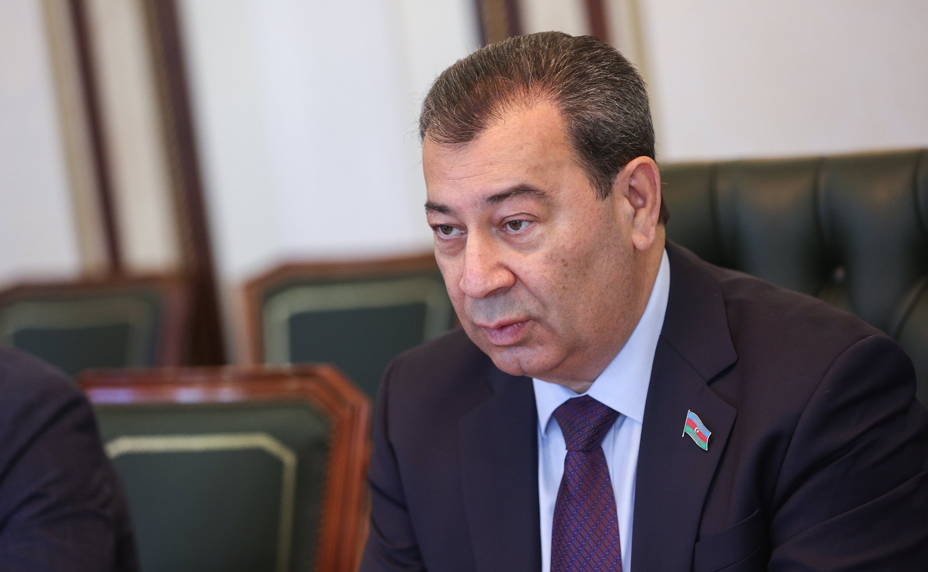 Встреча председателя Комитета СФ по международным делам Григория Карасина с делегацией Милли Меджлиса Азербайджанской Республики во главе с председателем Комитета по международным отношениям и межпарламентским связям