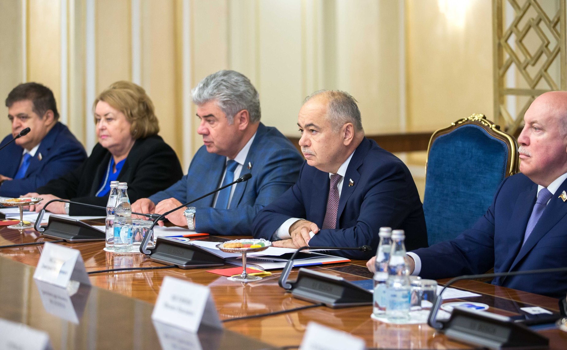 Встреча И. Умаханова с Председателем Мажилиса Парламента Республики Казахстан Н. Нигматулиным