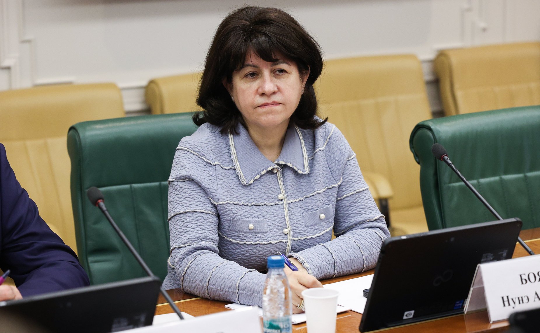 Встреча заместителя Председателя Совета Федерации Юрия Воробьева с учащимися Университетской гимназии МГУ