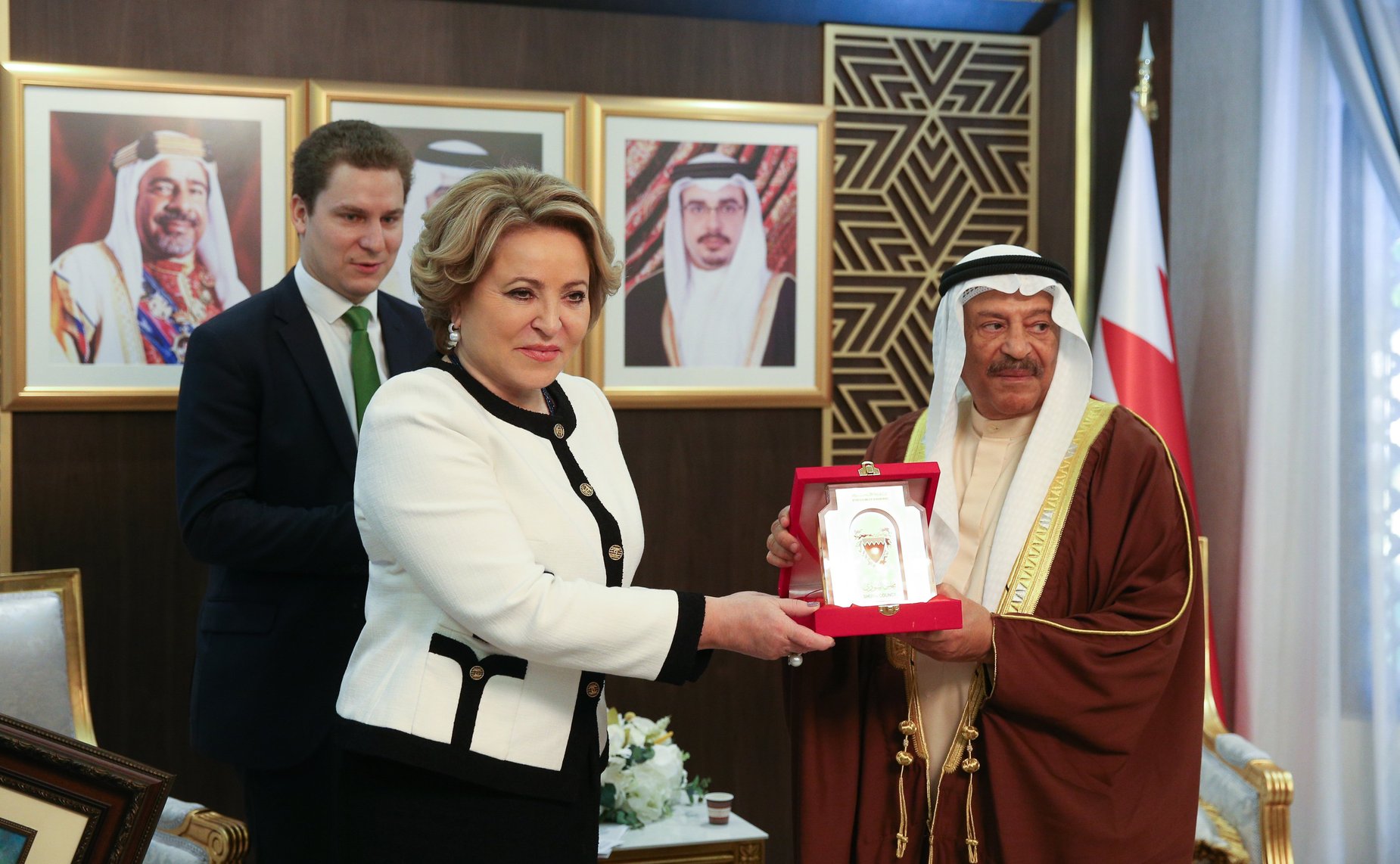 Встреча Председателя Совета Федерации Валентины Матвиенко с Председателем Консультативного совета Национального собрания Королевства Бахрейн Али Бен Салехом Ас-Салехом