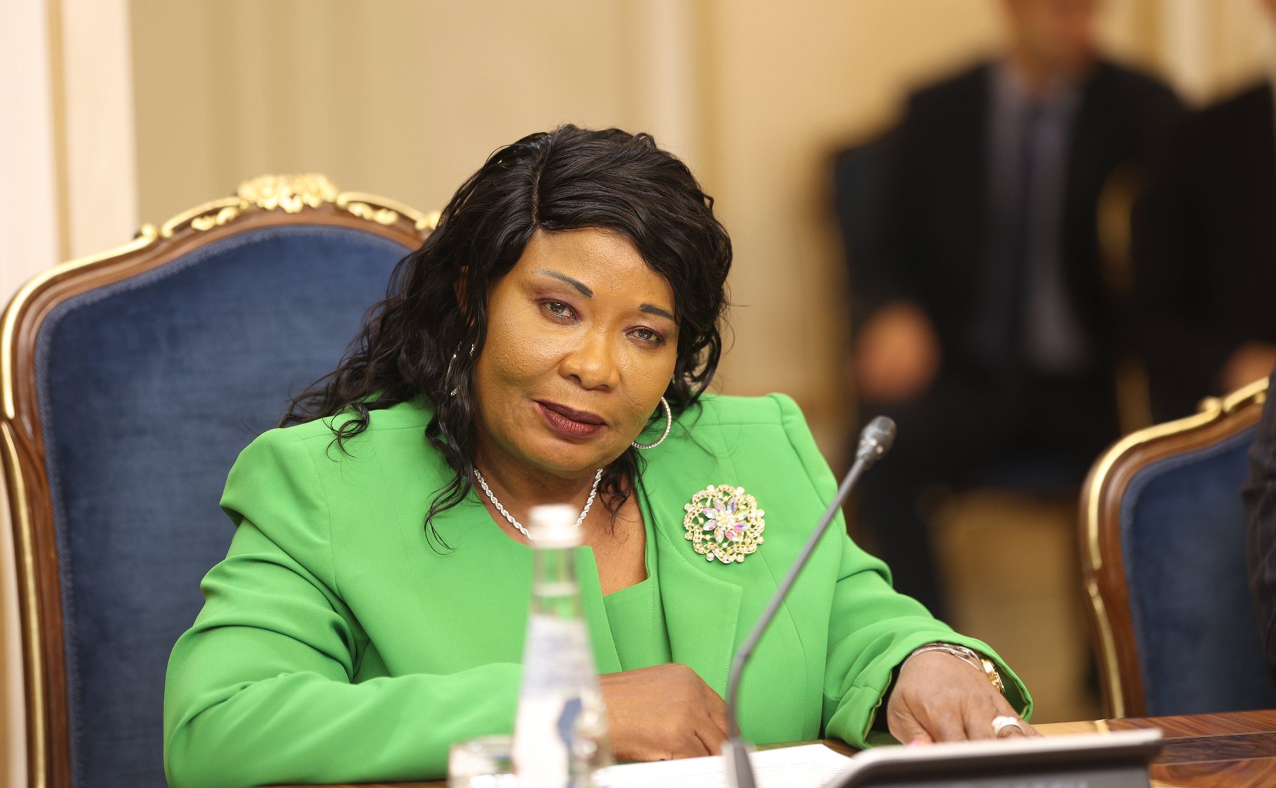 Встреча Председателя СФ Валентины Матвиенко с супругой Президента Республики Зимбабве, основателем благотворительного фонда «Ангел надежды» Ауксиллией Мнангагвой