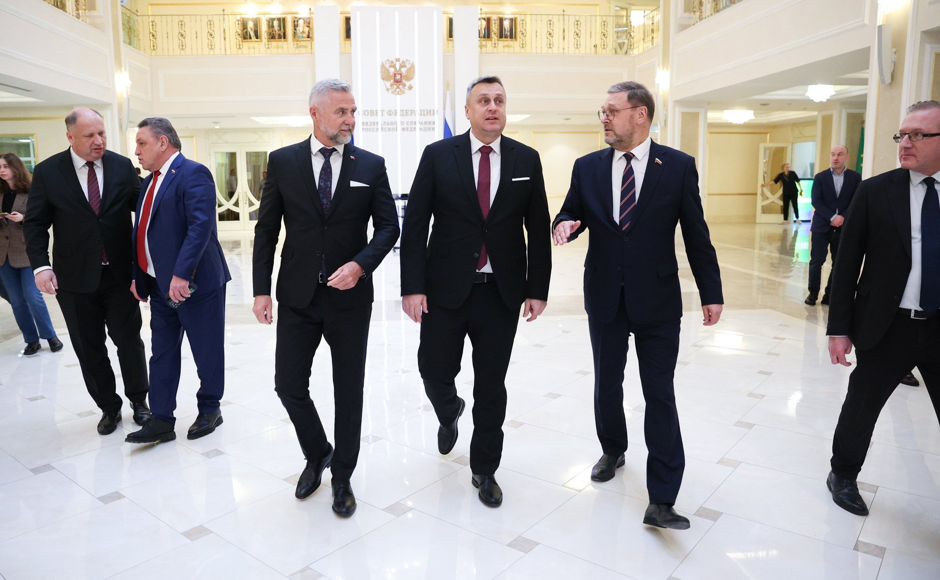 Встреча Валентины Матвиенко с заместителем Председателя Национального совета Словацкой Республики Андреем Данко и заместителем Председателя Национального совета Словацкой Республики Тибором Гашпаром