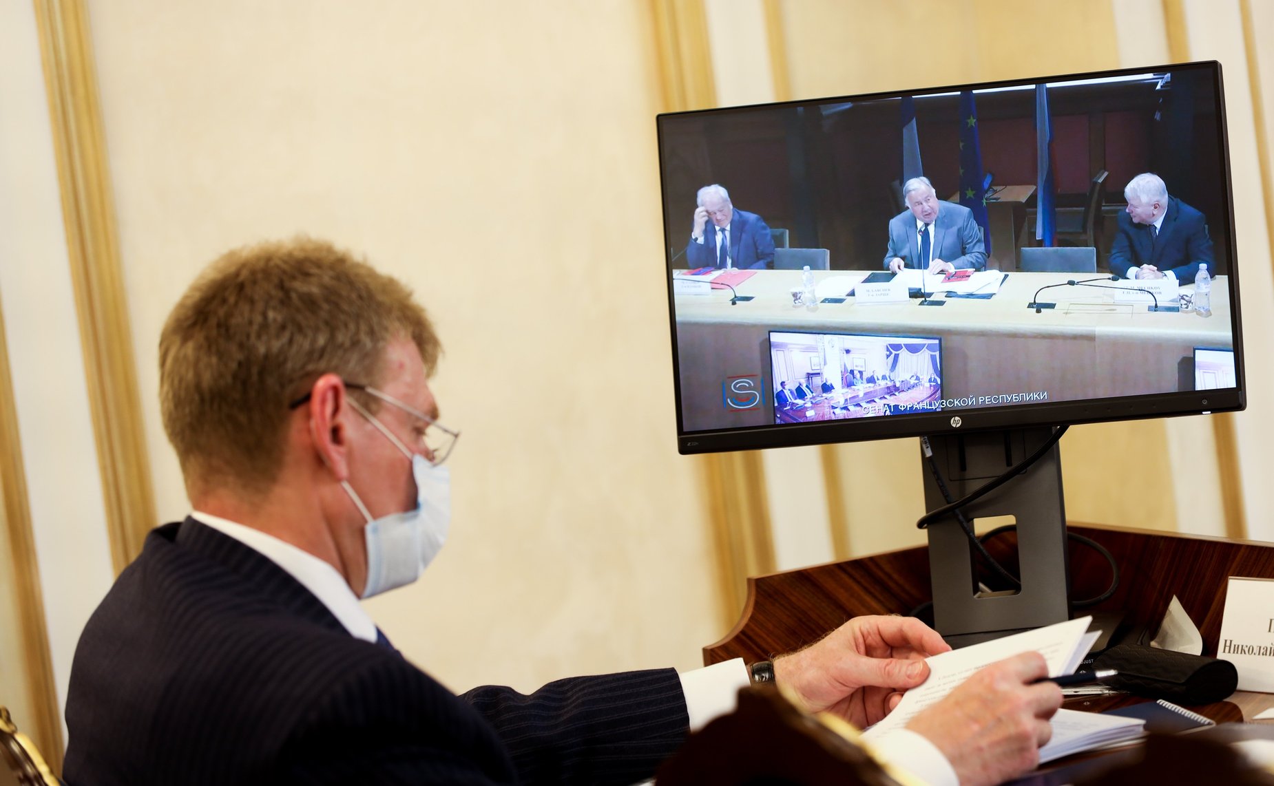 Переговоры Председателя Совета Федерации Валентины Матвиенко с Председателем Сената Французской Республики Жераром Ларше