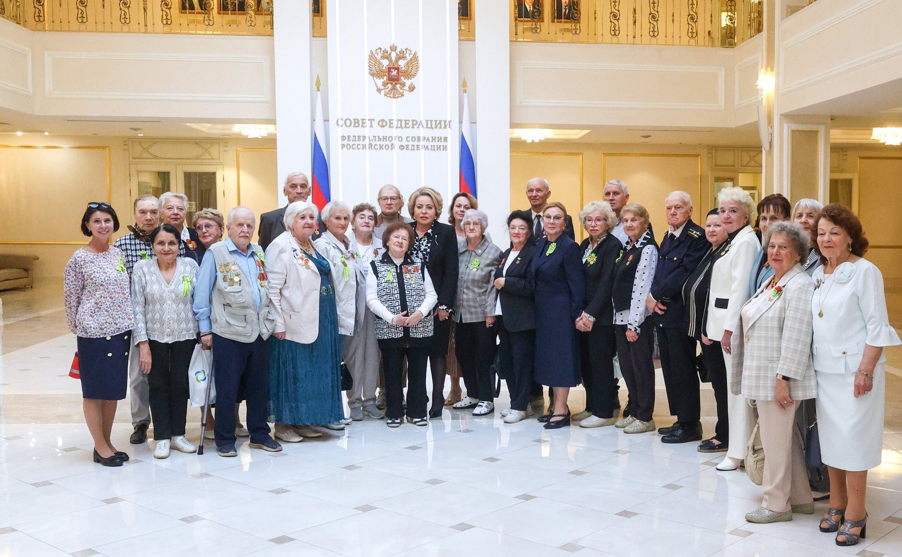Встреча Председателя Совета Федерации Валентины Матвиенко с делегацией общества «Жители блокадного Ленинграда» Санкт-Петербурга