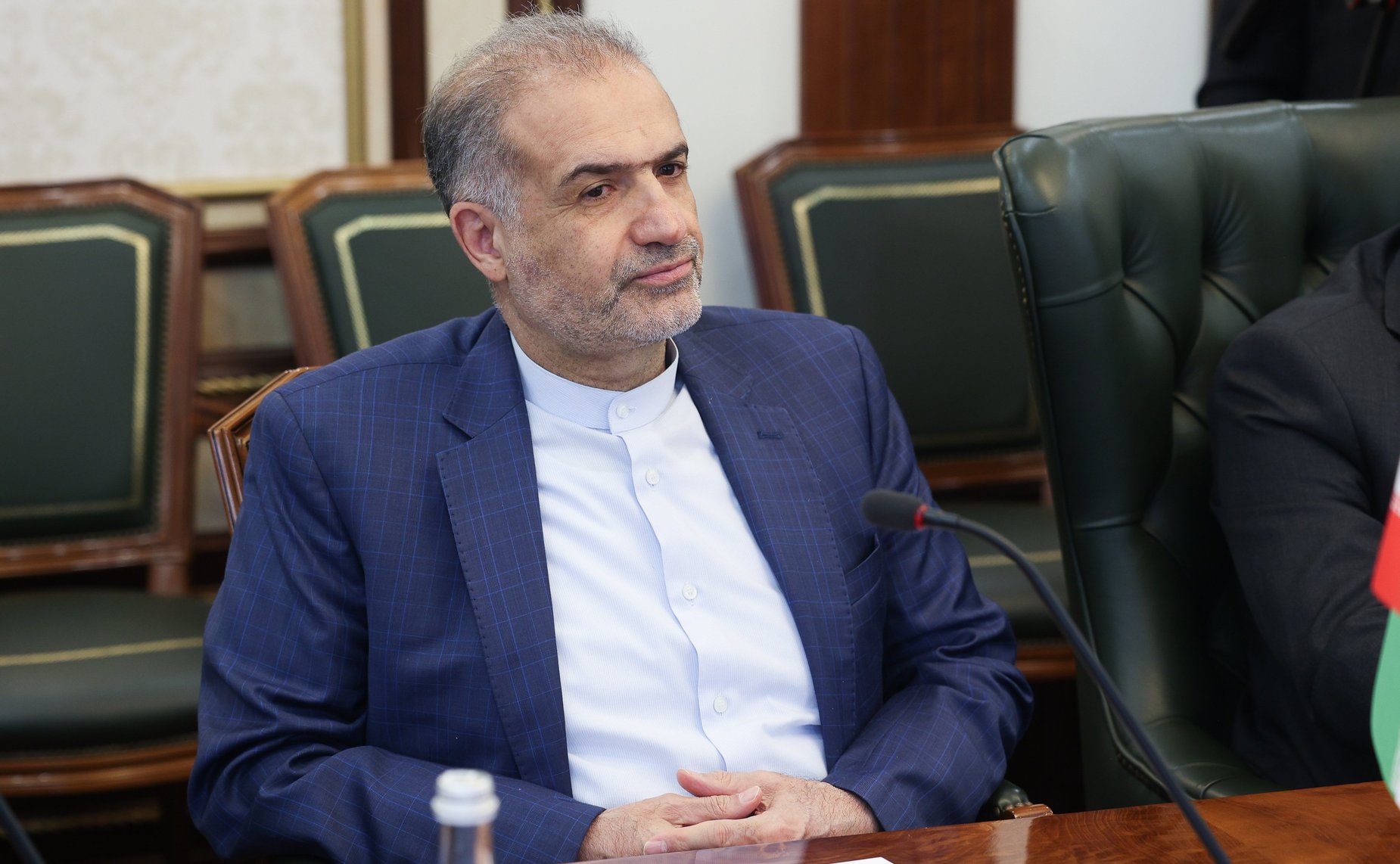 Встреча заместителя Председателя Совета Федерации Константина Косачева с руководителем Организации Гостелерадио Исламской Республики Иран Пейманом Джебели